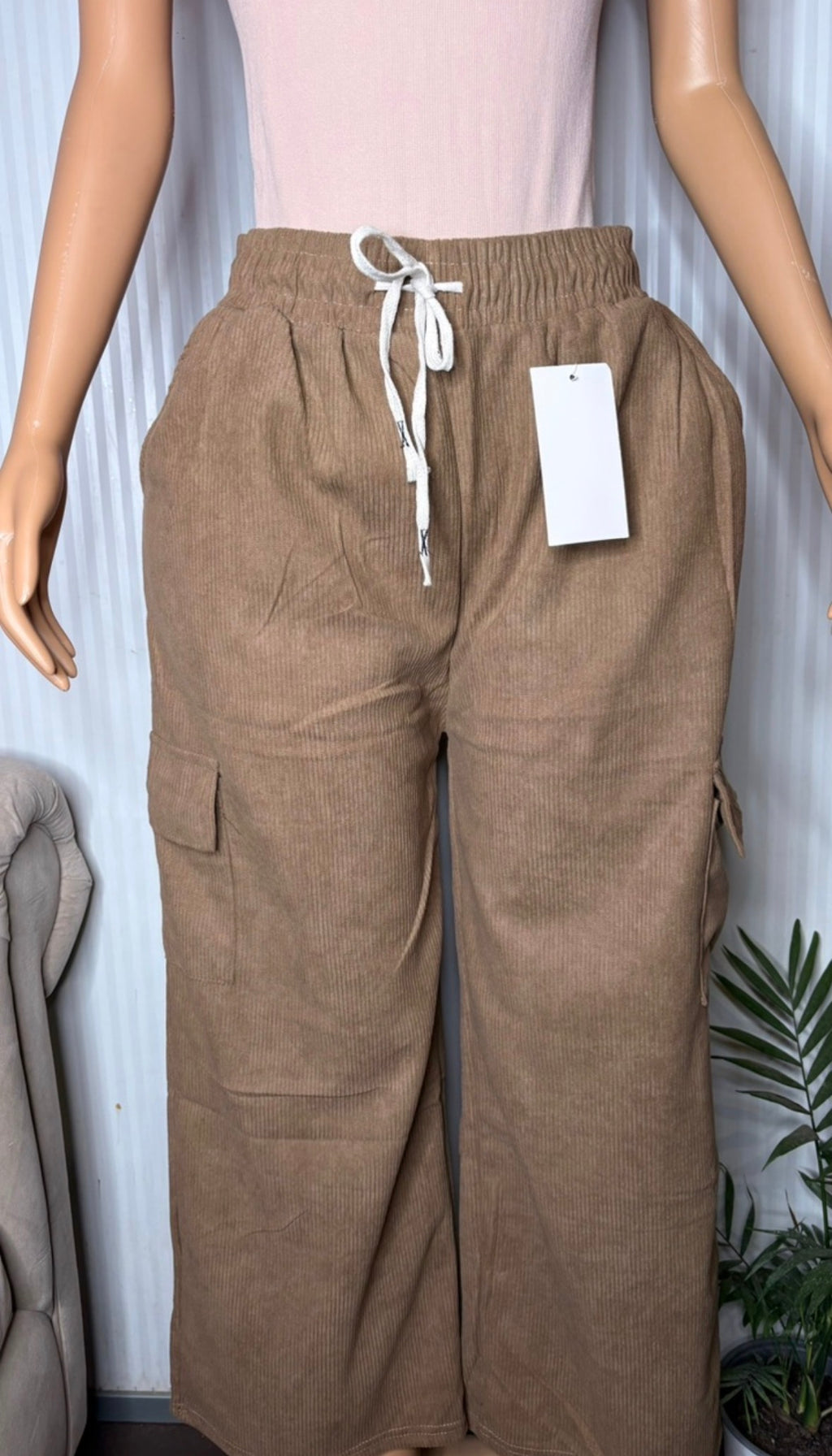 Pantalón cotele cargo