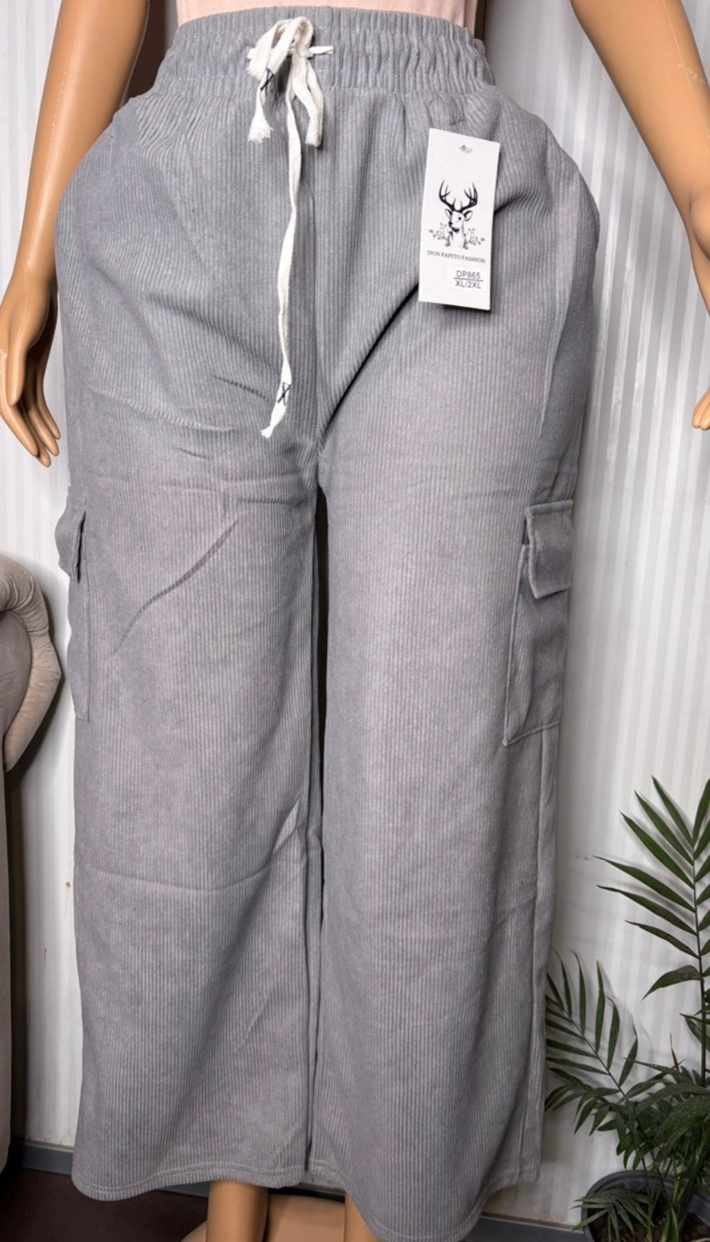 Pantalón cotele cargo