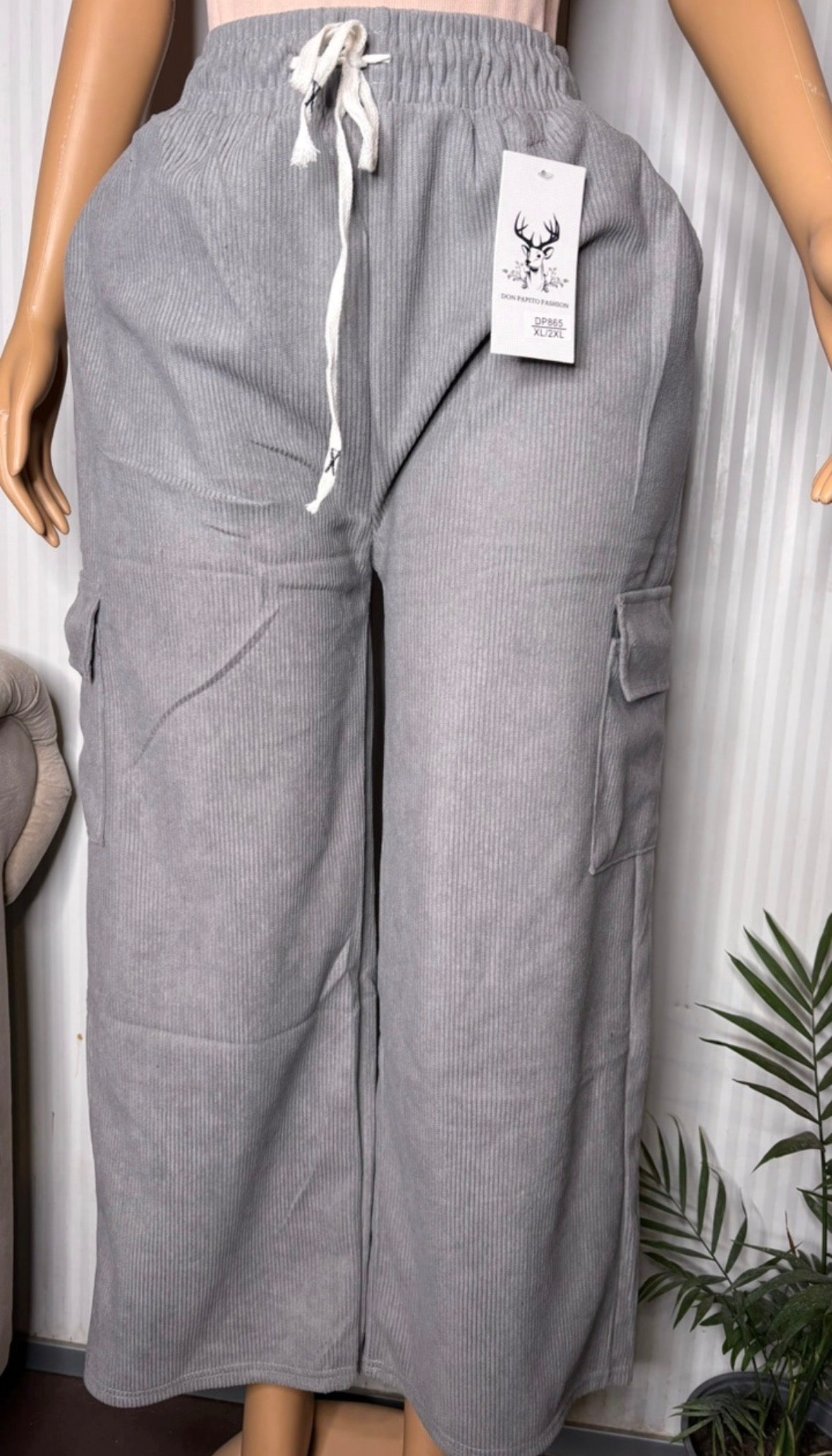 Pantalón cotele cargo