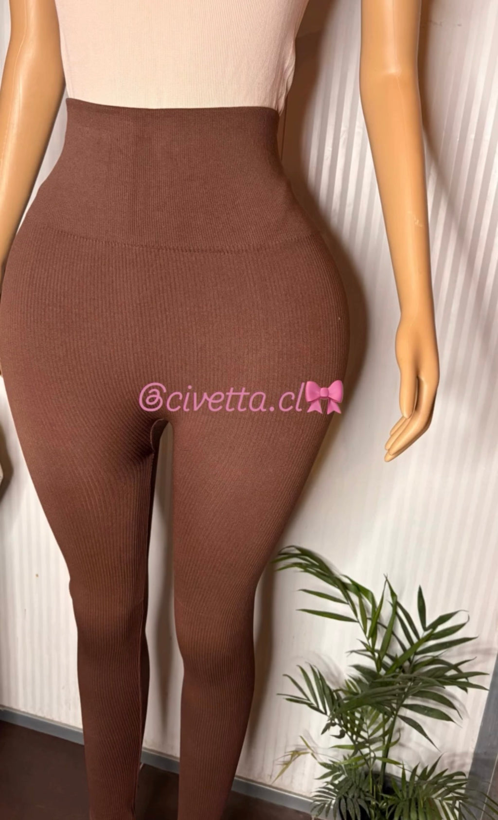 Leggins tela Rib
