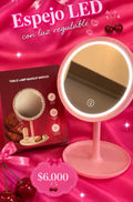 Espejo Led rosado