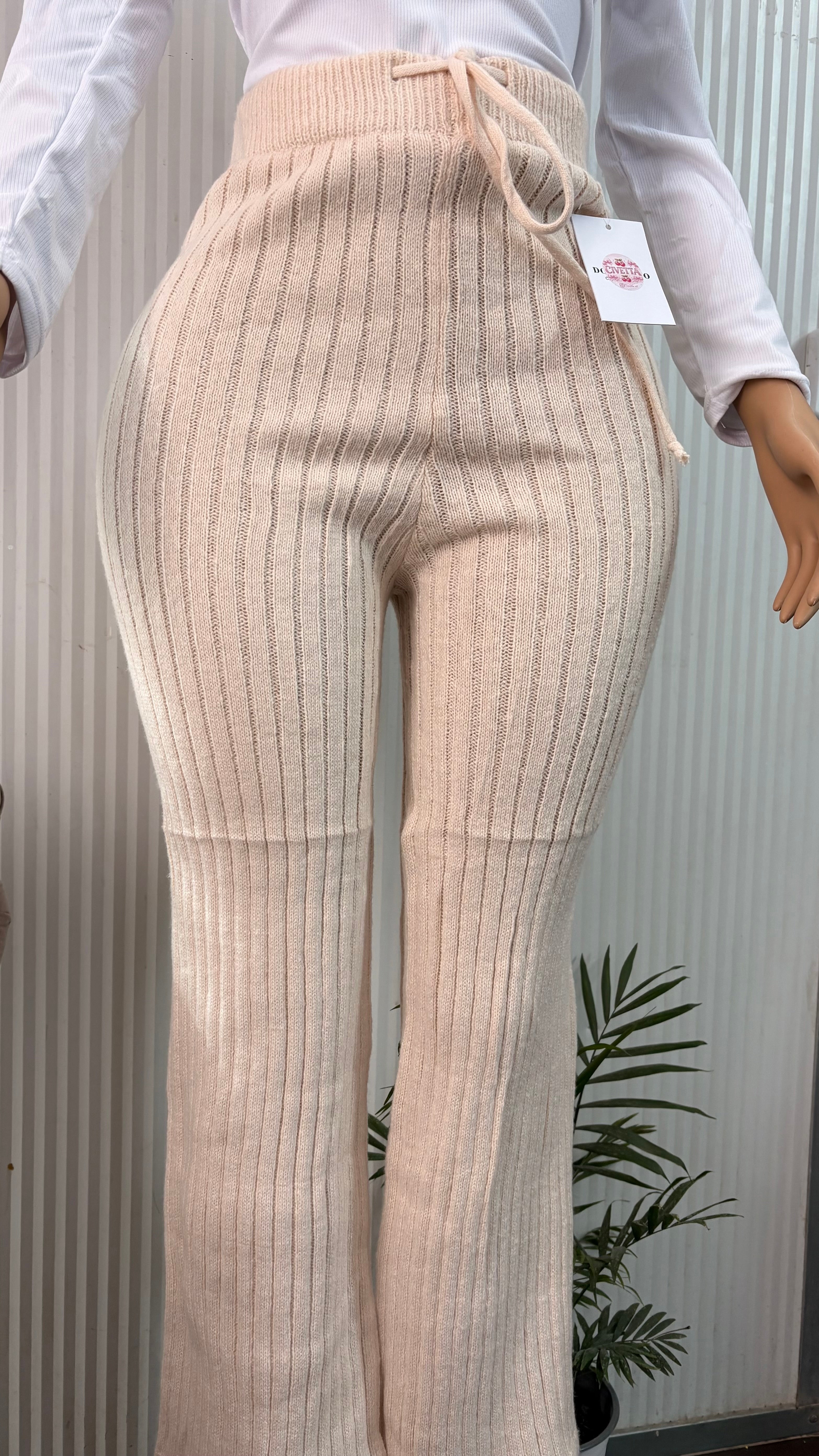 Pantalón palazo lanilla