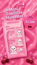 8 mini Toallallitas húmeda
